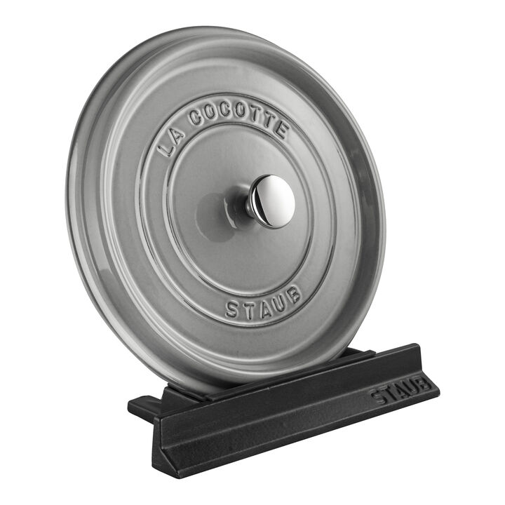 Cast Iron - Accessories, Lid Holder, Black Matte, large 2