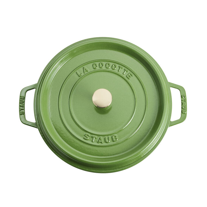 Cast Iron, 5.5 qt, Round, Cocotte, Pistachio, large 2