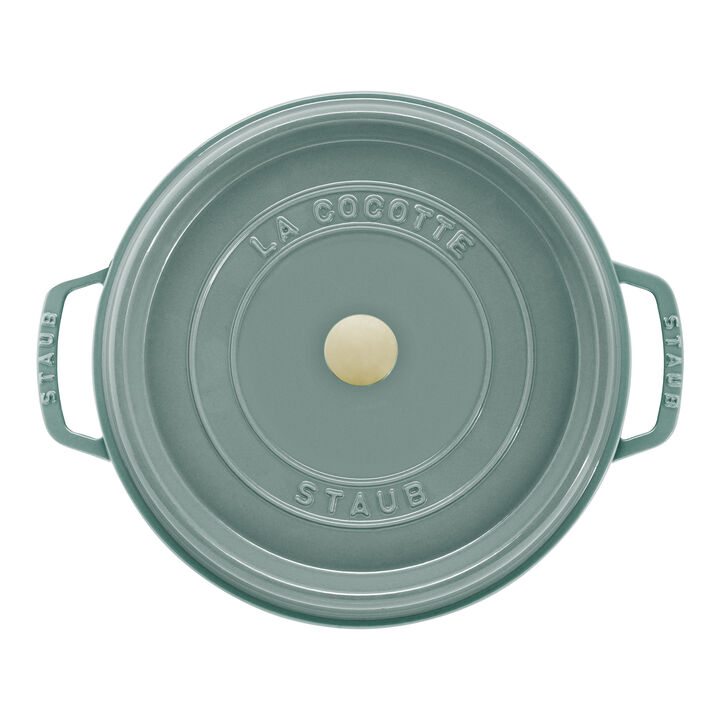 Cast Iron, 7 qt, Round, Dutch Oven, Eucalyptus, large 4
