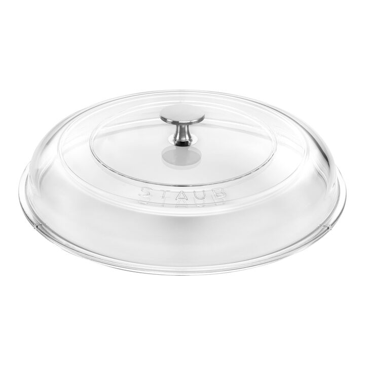 Cast Iron, 3.5 qt, Braiser With Glass Lid, Pure-white, large 4