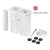 CUBE Vacuum Starter Set, S / 6-pc, transparent-white