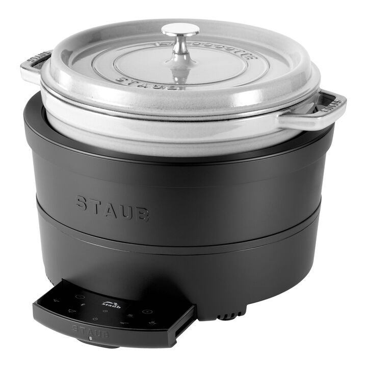 Cast Iron - Accessories, Precision Induction Multi Cooker, black matte, large 1