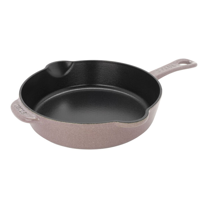 Cast Iron, 8.5-inch, Traditional Deep Skillet, Lilac, large 1