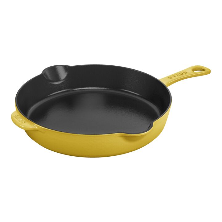 Cast Iron, 8.5-inch, Traditional Deep Skillet, Citron, large 1