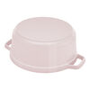 Cast Iron, 4 qt, Round, Dutch Oven, Pink Peony, small 6