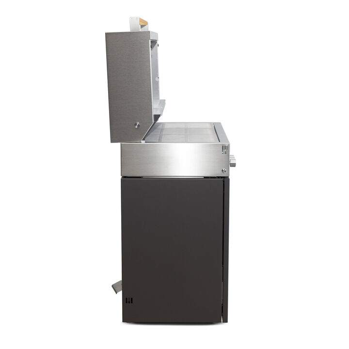 Flammkraft Model D, Propane gas grill, deep umbra, large 3