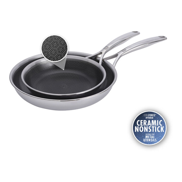 Peak, 2-pc, Ceramic Hybrid Nonstick Frying Pan Set, large 1