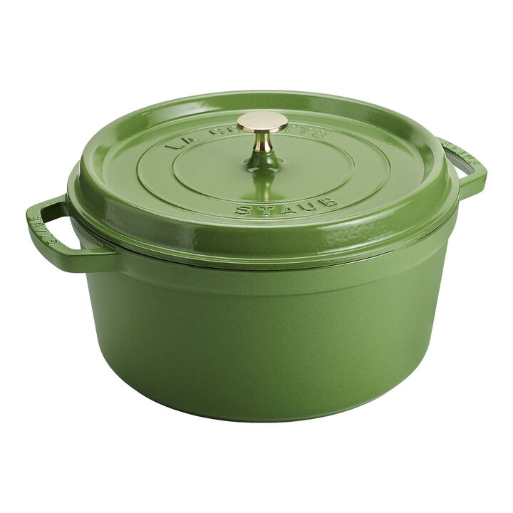 Cast Iron - Round Cocottes, 7 qt, Round, Dutch Oven, Pistachio, large 1