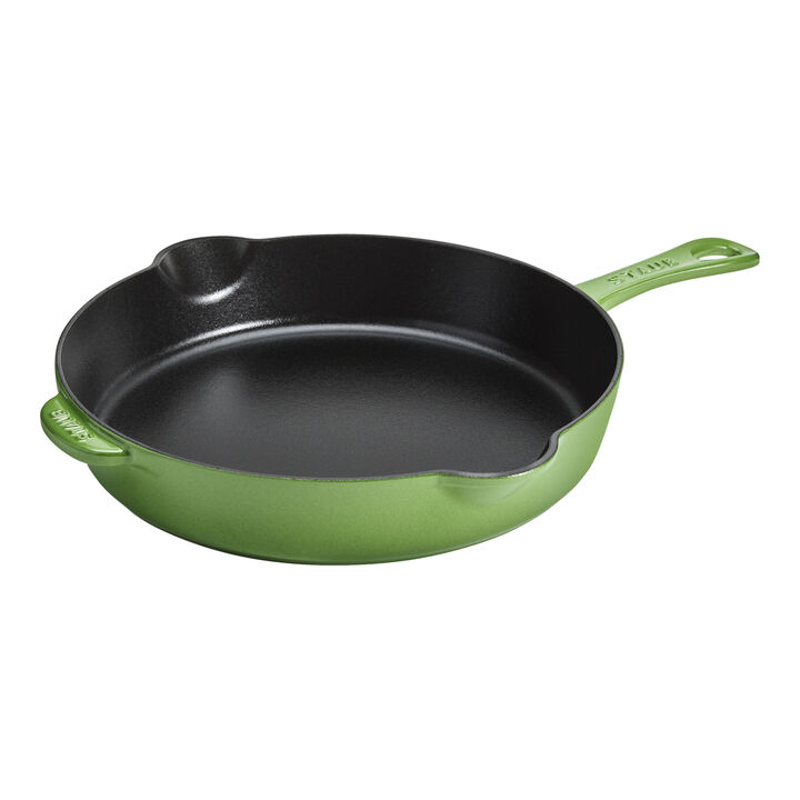 Cast Iron - Fry Pans/ Skillets, 11-inch, Traditional Deep Skillet, Pistachio, large 1