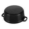 Cast Iron, 4 qt, Round, Dutch Oven, Black Matte, small 11