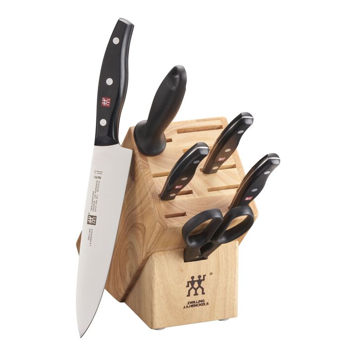 Signature, 7-pc, Knife block set, natural, large 1