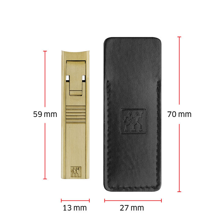 PREMIUM, Compact Nail Clippers - Matt Gold, large 3