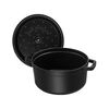 Cast Iron, 4 qt, Round, Dutch Oven, Black Matte, small 8