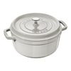 Cast Iron, 4 qt, Round, Dutch Oven, White Truffle, small 1