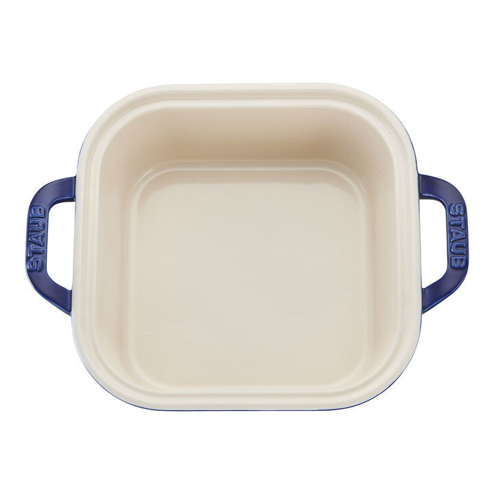 Stoneware, 4-pc, Mixed Baking Dish Set, dark blue, large 4