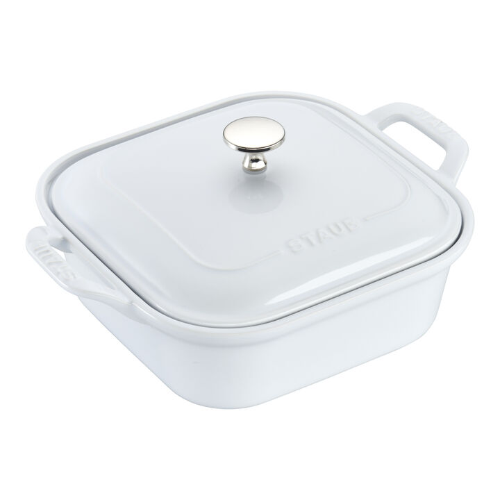 Stoneware, 4-pc, Mixed Baking Dish Set, white, large 3