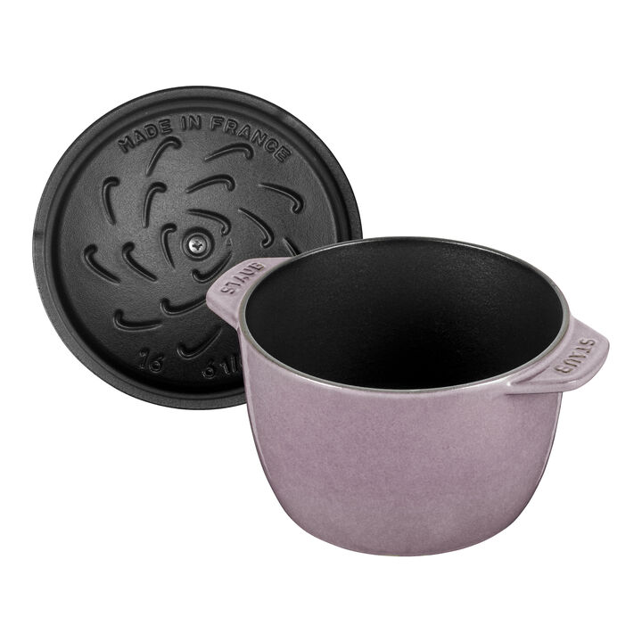 Cast Iron, 1.5 qt, Petite French Oven, Lilac, large 3