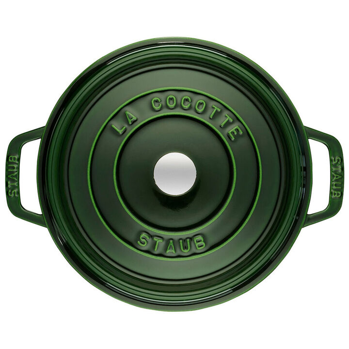 Cast Iron, 7 qt, Round, Dutch Oven, Basil, large 4