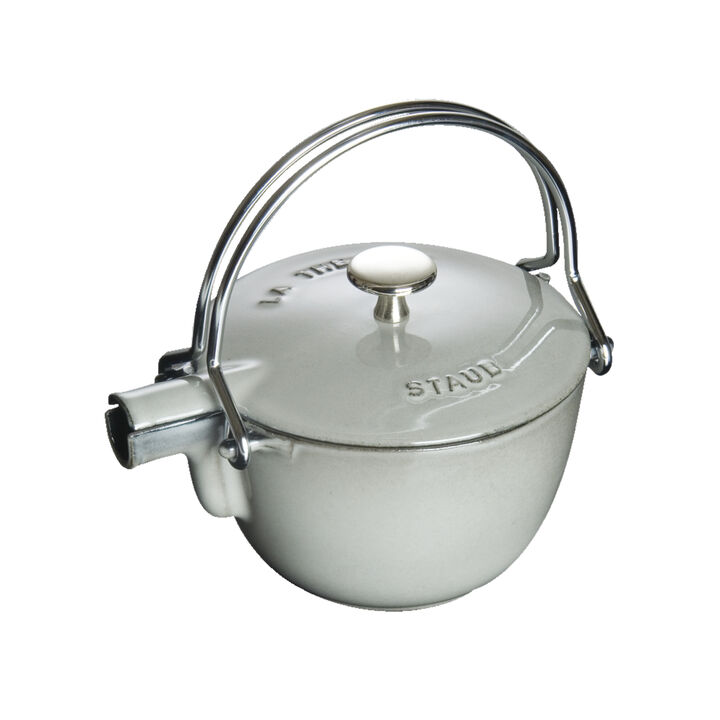 Cast Iron, 1.2 qt, Round, Tea Kettle, Graphite Grey, large 1