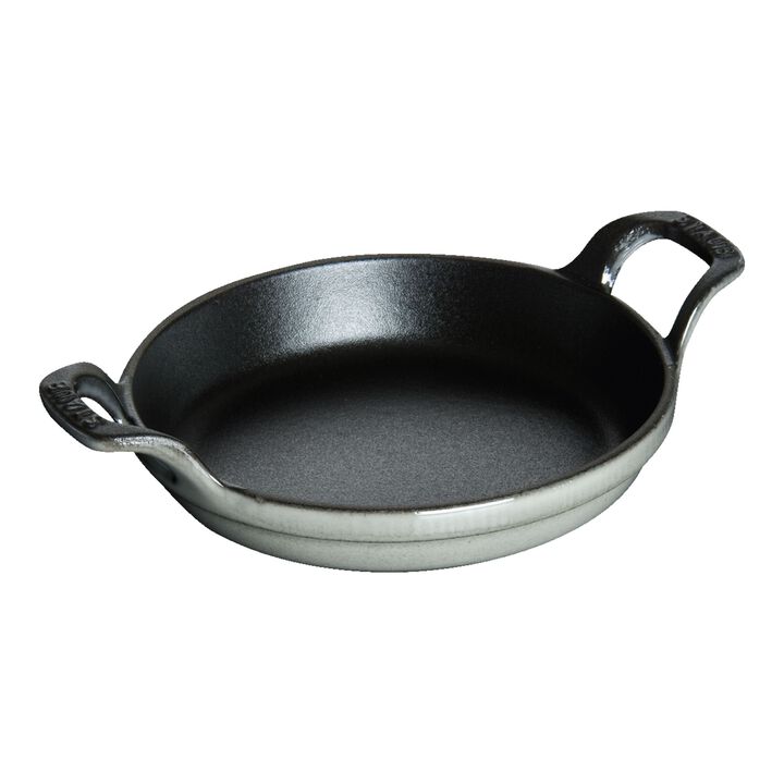 Cast Iron, 4.5-inch, Round, Mini Gratin Baking Dish, Graphite Grey, large 1