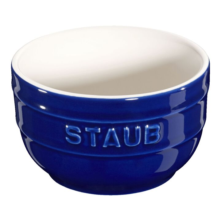 Stoneware, 3.5-inch / 2-pc, Prep Bowl Set, dark blue, large 1