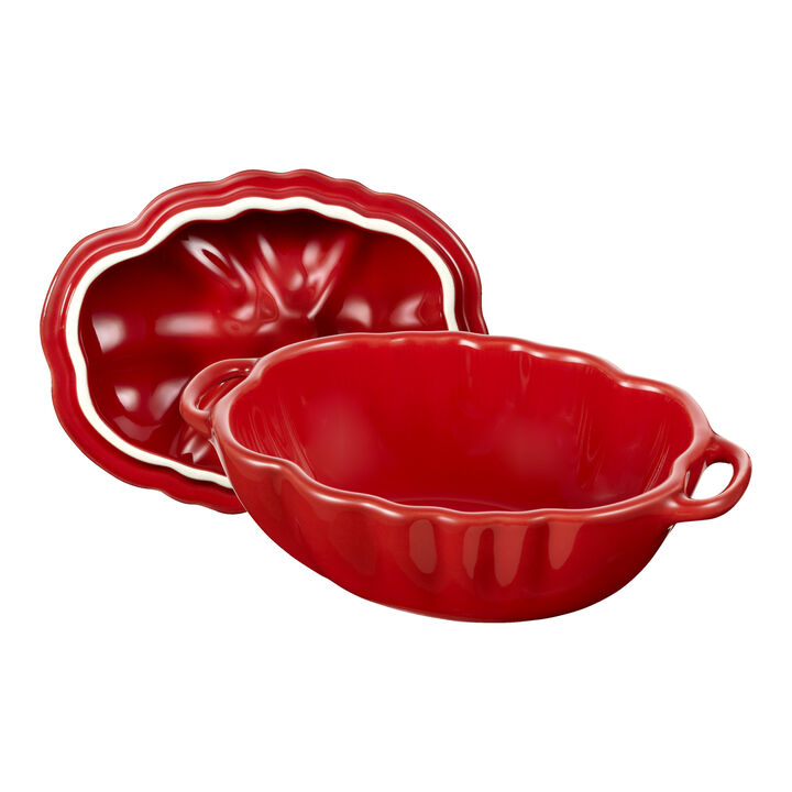 Stoneware, 0.525 qt, Tomato, Petite Dutch Oven, Cherry, large 2