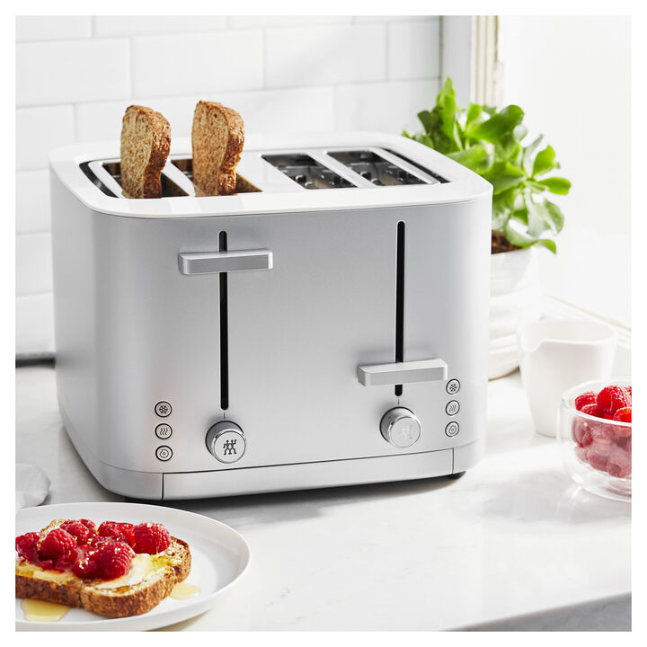 Enfinigy, 4 Short Slots Toaster, Silver, large 2
