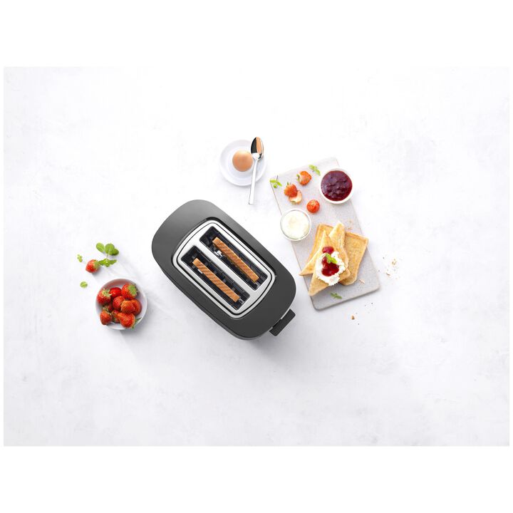Enfinigy, 2 Short Slots Toaster, Black Matte, large 2