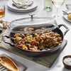 Cast Iron, 3.5 qt, Braiser With Glass Lid, Grenadine, small 3