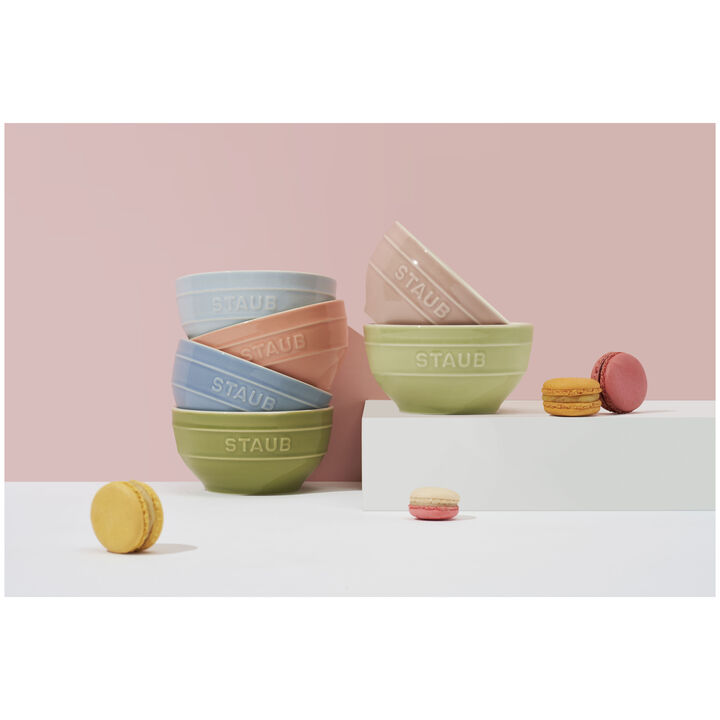 Stoneware, Macaron Bowl set with Vacuum Lid, large 2