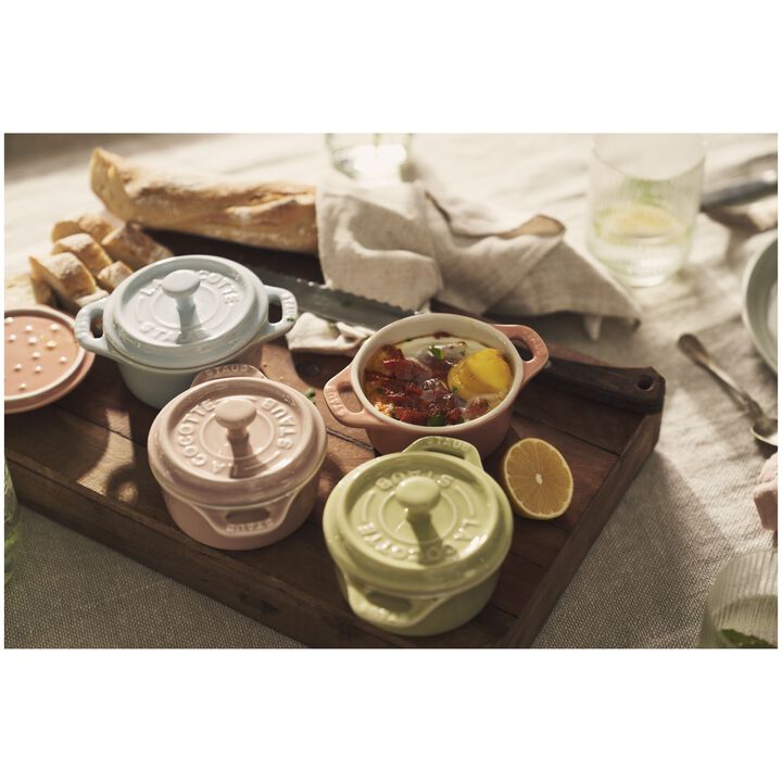 Stoneware, 6-pc, Mini Round Dutch Oven Set Macaron, mixed colors, large 4