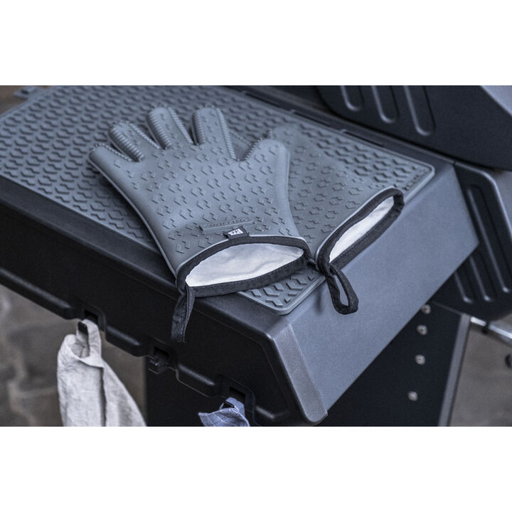 BBQ+, 3-pc Mat And Gloves Set, Silicone , large 4