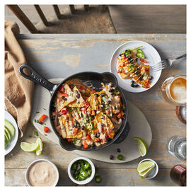 8.5-inch, Traditional Deep Skillet, Black Matte