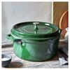 Cast Iron, 7 qt, Round, Dutch Oven, Basil, small 7
