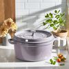 Cast Iron, 4 qt, Round, Dutch Oven, Lilac, small 2