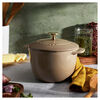 Cast Iron, 1.5 qt, Petite French Oven, sesame, small 2