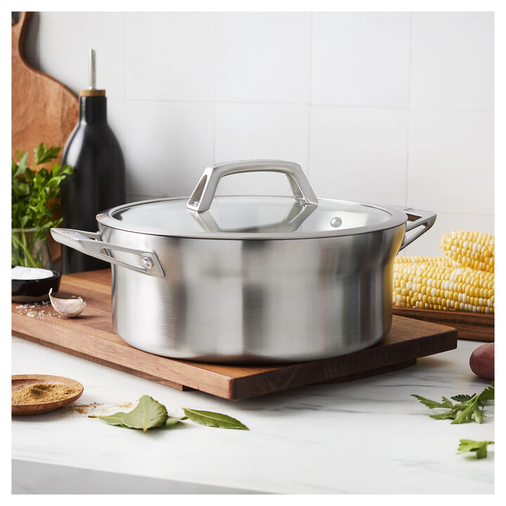Motion Stainless Steel, 5 qt, Stainless Steel, Dutch Oven, large 2
