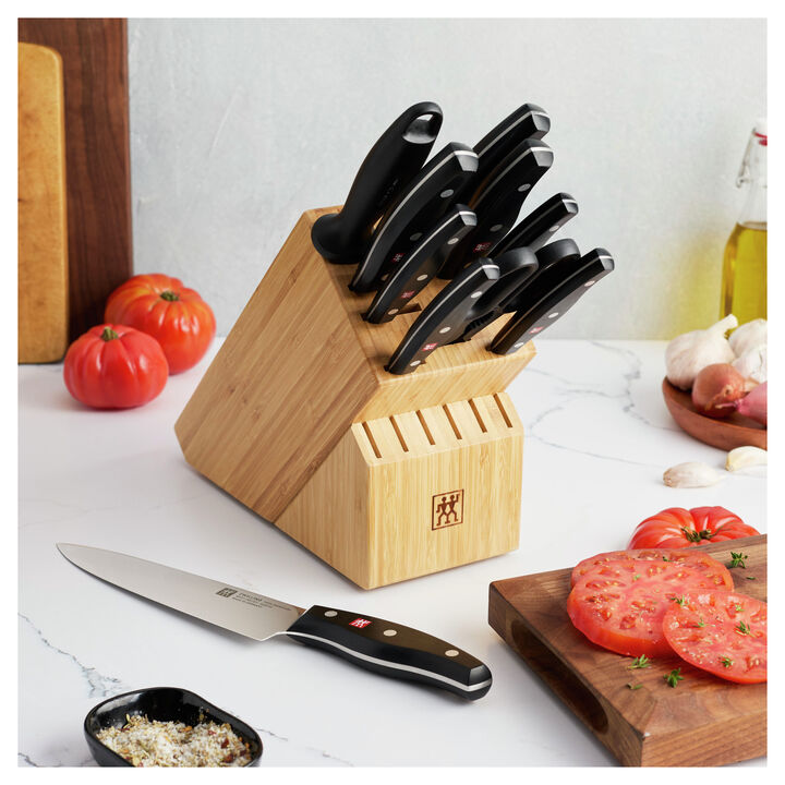 Signature, 11-pc, Knife block set, natural, large 2