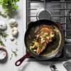 Cast Iron, 11-inch, Traditional Deep Skillet, Grenadine, small 2