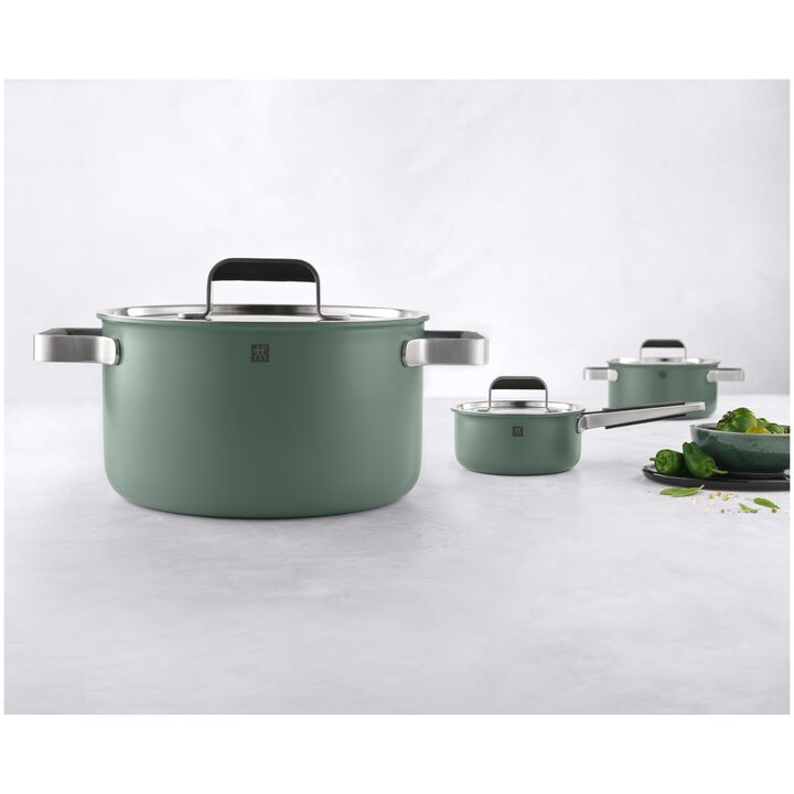 Pure, Pots and pans set, 6-pc, 18/10 Stainless Steel, large 2