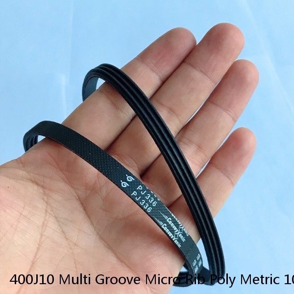400J10 Multi Groove Micro Rib Poly Metric 10 ribbed V Belt 400-J-10 400 J 10