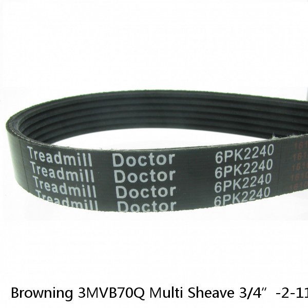 Browning 3MVB70Q Multi Sheave 3/4”-2-11/16"ID 3-Groove 7.35"OD A/B Belt USED #1 small image