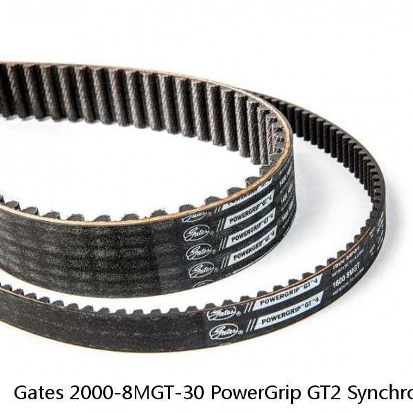 Gates 2000-8MGT-30 PowerGrip GT2 Synchronous Neoprene Belt 8MM  - New No Box #1 small image