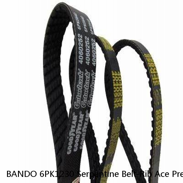 BANDO 6PK1230 Serpentine Belt-Rib Ace Precision Engineered V-Ribbed Belt  #1 image